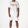 MENS SHORT SETS CASEY T-SHIRT SHORT SET-WHITE