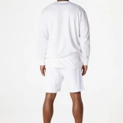 MENS SHORT SETS DIMITRI CREWNECK SHORT SET-WHITE Track Sets