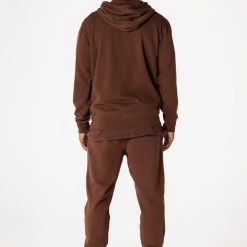 Buy ⌛ MENS TRACK SETS CASEY HOODIE FLEECE SET-BROWN 😍 11 MENS TRACK SETS CASEY HOODIE FLEECE SET-BROWN