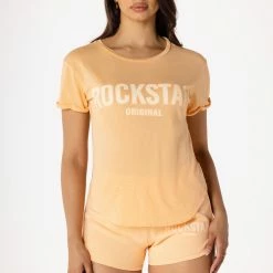 WOMENS TEES BASIC SUTTON TEE-PEACH