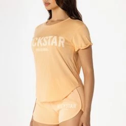 WOMENS TEES BASIC SUTTON TEE-PEACH