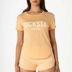 WOMENS TEES BASIC SUTTON TEE-PEACH
