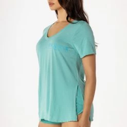 WOMENS TEES Best Seller BASIC MARLEY TEE-AQUA