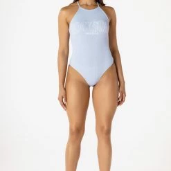 WOMENS TOPS BASIC KENZIE BODYSUIT-BABY BLUE