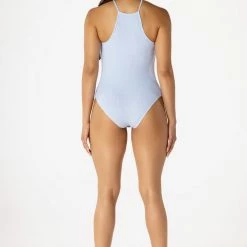 WOMENS TOPS BASIC KENZIE BODYSUIT-BABY BLUE