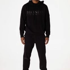 MENS TRACK SETS DIMITRI HOODIE TRACKSET-BLACK