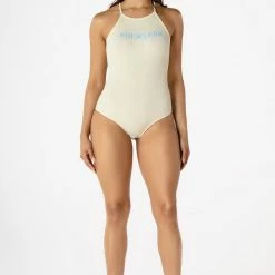 WOMENS TOPS BASIC HATTIE BODYSUIT-YELLOW Best Seller