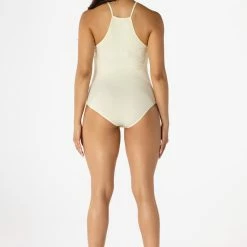 WOMENS TOPS BASIC HATTIE BODYSUIT-YELLOW Best Seller
