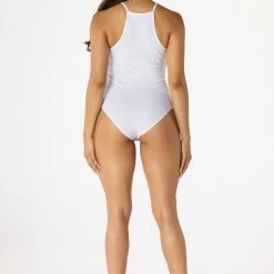 Best deal ✨ WOMENS TOPS Best Seller BASIC KENZIE BODYSUIT-WHITE 😀 7 WOMENS TOPS Best Seller BASIC KENZIE BODYSUIT-WHITE