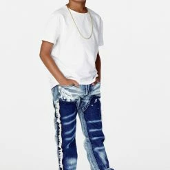 BOYS JEANS BOYS SANTAL FLARE JEAN-BLUE New Arrivals