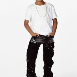 BOYS JEANS BOYS SANTAL FLARE JEAN-BLACK New Arrivals