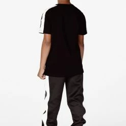 BOYS TRACK SETS BOYS CRISS T-SHIRT REFLECTIVE TRACK SET-BLACK New Arrivals