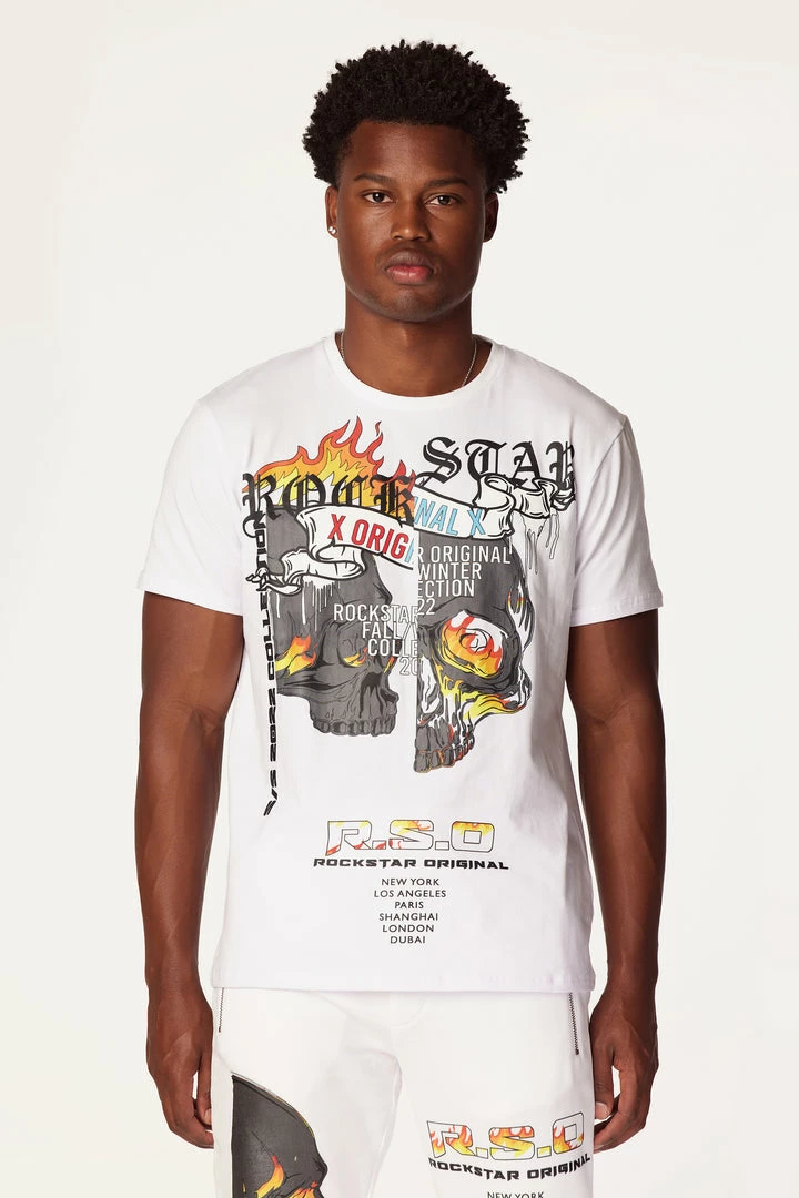 Brand new ✔️ MENS TRACK SETS CHASE T-SHIRT STACKED FLARE TRACKSET-WHITE 🔔 6 MENS TRACK SETS CHASE T-SHIRT STACKED FLARE TRACKSET-WHITE