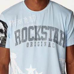 MENS TRACK SETS DENNIS T-SHIRT TRACK SET-LIGHT BLUE