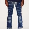 MENS JEANS SANTAL FLARE JEAN-BLUE Denim