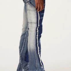 MENS JEANS SANTAL FLARE JEAN-BLUE Denim