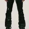 MENS JEANS Denim SANTAL FLARE JEAN-BLACK