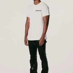 MENS JEANS Denim SANTAL FLARE JEAN-BLACK