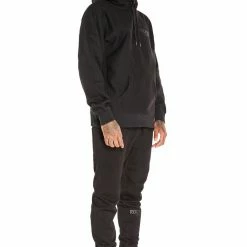 MENS TRACK SETS ZED HOODIE TRACK SET-BLACK