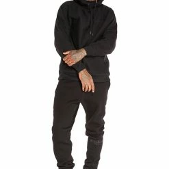MENS TRACK SETS ZED HOODIE TRACK SET-BLACK
