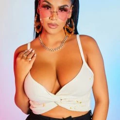 WOMENS TOPS EMERY KNIT TANK-WHITE