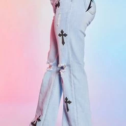 WOMENS JEANS Best Seller LAYLA WIDE LEG JEAN-LIGHT WASH