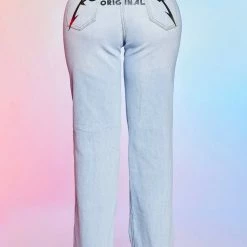 WOMENS JEANS Best Seller LAYLA WIDE LEG JEAN-LIGHT WASH