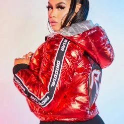 WOMENS OUTERWEAR COLBY PUFFER JACKET-RED Best Seller