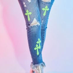 WOMENS JEANS HAZEL SKINNY JEAN-MED. WASH