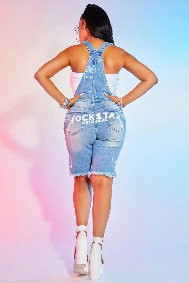 Wholesale ๐งจ WOMENS ROMPERS & JUMPSUITS COVE SHORT OVERALL-LIGHT WASH Best Seller โ๏ธ 5 WOMENS ROMPERS & JUMPSUITS COVE SHORT OVERALL-LIGHT WASH Best Seller