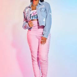 WOMENS JACKETS CHANTRIA DENIM JACKET-LIGHT WASH Best Seller