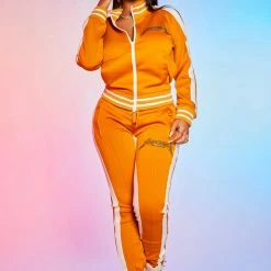 WOMENS TRACK SETS ZARA TRACKSET-ORANGE