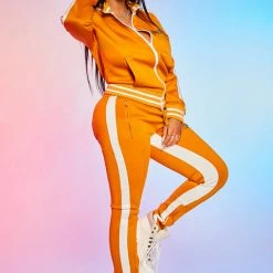 WOMENS TRACK SETS ZARA TRACKSET-ORANGE