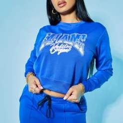 WOMENS TRACK SETS DELPHINE TRACKSET-ROYAL BLUE