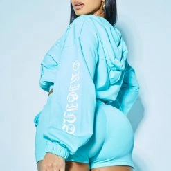 WOMENS SHORT SETS ANNETTE SHORT SET-TURQUOISE