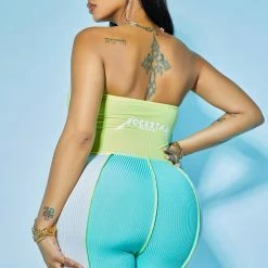 WOMENS ROMPERS & JUMPSUITS KENDALL LACE UP JUMPSUIT-YELLOW/MULTI