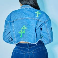 Best Pirce 👍 WOMENS JACKETS VALERIE DENIM JACKET-MED. WASH ⭐ 9 WOMENS JACKETS VALERIE DENIM JACKET-MED. WASH