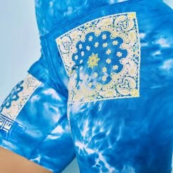 Wholesale ๐ฏ WOMENS ACTIVE SHORT SETS CLARA TIE DYE BIKE SHORT SET-BLUE ๐ 23 WOMENS ACTIVE SHORT SETS CLARA TIE DYE BIKE SHORT SET-BLUE