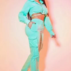 WOMENS TRACK SETS FRANKIE WINDBREAKER TRACKSET-GREEN