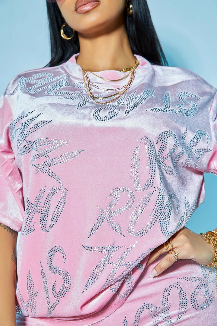 Discount ⌛ WOMENS ACTIVE SHORT SETS LONDYN VELVET BIKE SHORT SET-PINK 🤩 9 WOMENS ACTIVE SHORT SETS LONDYN VELVET BIKE SHORT SET-PINK