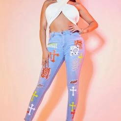 WOMENS JEANS GIADA SKINNY JEAN-LIGHT WASH