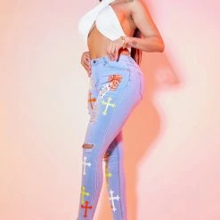 WOMENS JEANS GIADA SKINNY JEAN-LIGHT WASH