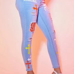 WOMENS JEANS GIADA SKINNY JEAN-LIGHT WASH