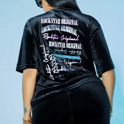 WOMENS ACTIVE SHORT SETS ALUMA VELVET SHORT SET-BLACK