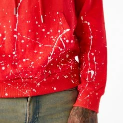 MENS HOODIES & SWEATSHIRTS Fidel Painter Hoodie (Red) Tops