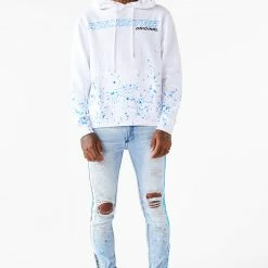 MENS HOODIES & SWEATSHIRTS Tops Fidel Painter Hoodie (White)