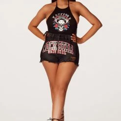 WOMENS SHORTS Ellery Black Denim Short Best Seller