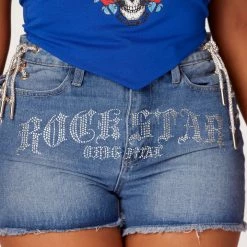 WOMENS SHORTS Rilynn Med. Wash Denim Short Best Seller