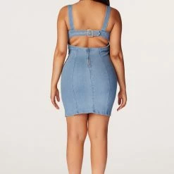 Best reviews of 🤩 WOMENS 👗 DRESSES Viola Light Wash Mini 👗 DRESS Best Seller 🔥 12 WOMENS DRESSES Viola Light Wash Mini Dress Best Seller