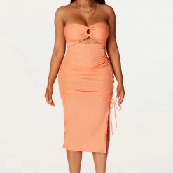 Best deal 🥰 WOMENS 👗 DRESSES Best Seller Tamara Orange Midi 👗 DRESS 🛒 9 WOMENS DRESSES Best Seller Tamara Orange Midi Dress